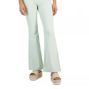 Mint Green Juniors Flare Pants